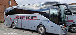Reisebus Setra von vorne rechts